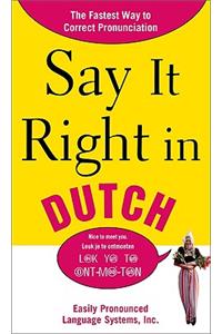 Say It Right in Dutch