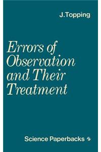 Errors of Observation and Their Treatment