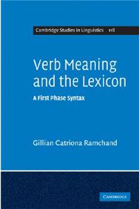 Verb Meaning and the Lexicon