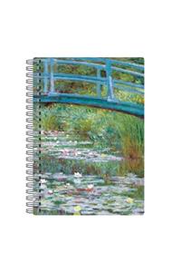 Monet Footbridge Wire-O Journal 6 X 8.5