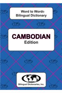 English-Cambodian & Cambodian-English Word-to-Word Dictionary
