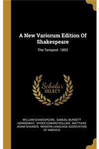 New Variorum Edition Of Shakespeare