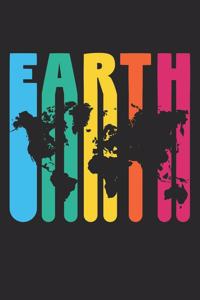 Earth Day Notebook - Vintage Earth Planet 2018 Science Earth Day Gift - Earth Day Journal