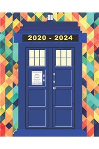 2020-2024 Five Year Planner Tardis Notebook Journal