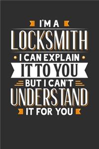 I'm A Locksmith I can explain it to you but I can't understand it for you