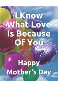 I Know What Love Is Because Of You. Happy Mother's Day