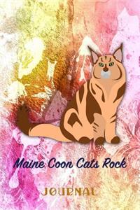 Maine Coon Cats Rock: Pocket Gift Notebook for Cat and Kitty Lovers