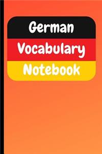 German Vocabulary Notebook