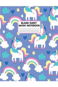 Blank Sheet Music Notebook