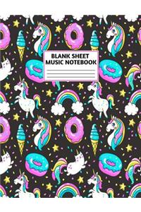 Blank Sheet Music Notebook