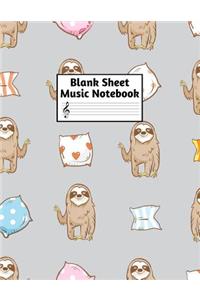 Blank Sheet Music Notebook