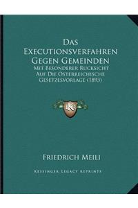 Das Executionsverfahren Gegen Gemeinden