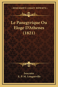 Le Panegyrique Ou Eloge D'Athenes (1821)