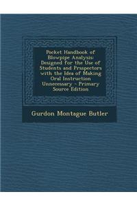 Pocket Handbook of Blowpipe Analysis