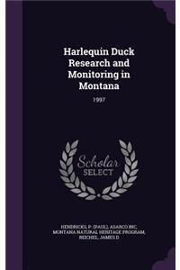 Harlequin Duck Research and Monitoring in Montana