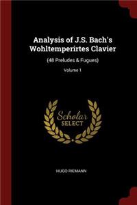 Analysis of J.S. Bach's Wohltemperirtes Clavier