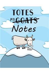 Totes My (Goats) Notes Sketchbook