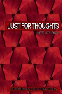 Just For Thoughts Soft Cover Lined Journal/Notebook (Red Basket Weave)