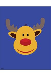 reindeer: 80 lined pages, 8 x 10, matte cover