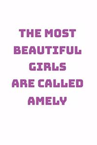 Amely Girl Woman Notebook