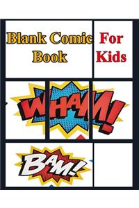Blank Comic Book for Kids with Variety of Templates