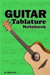 Guitar Tablature Notebook Green edition 100 Pages