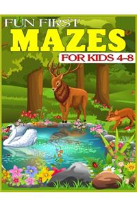 Fun First Mazes for Kids 4-8