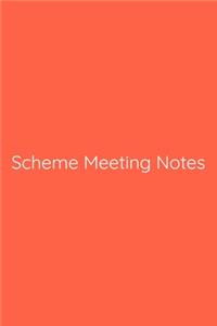 Scheme Meeting Notes Notebook