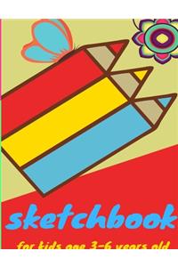 Sketchbook for kids age 3-6 years old