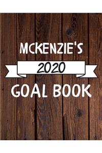 Mckenzie's 2020 Goal Book