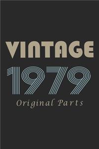 Retro Birthday - Vintage 1979 Notebook Original Parts Gift