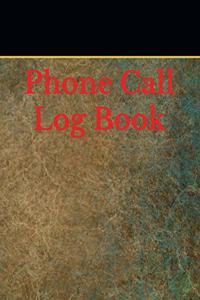 Phone Call Log Book