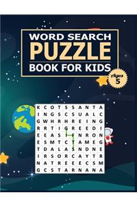 Word Search Puzzle Book for Kids Ages 5