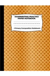 Handwriting Practice Paper Notebook Primary Composition Notebook