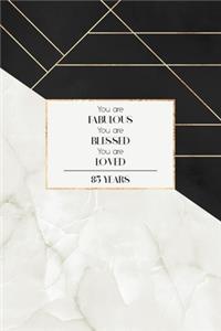 85th Birthday Journal