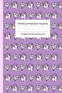 Primary composition notebook 120 pages / 60 sheets (8.5x11, A4)