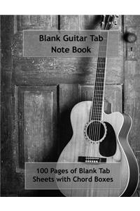 Guitar Tab Note book