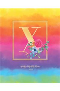 Weekly & Monthly Planner 2020 X