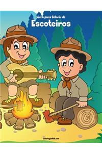 Livro para Colorir de Escoteiros