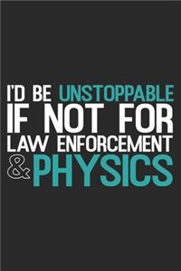 I'd Be Unstoppable: Physics Notebook Blank Dot Grid Teacher Journal dotted with dots 6x9 120 Pages Checklist Record Book Science Teachers Take Notes Physician Planner P