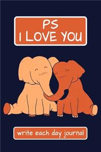 PS I Love You - Write Each Day Journal