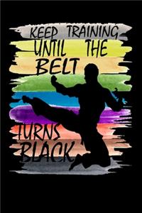 Keep Training Until the Belt Turns Black Funny Karate