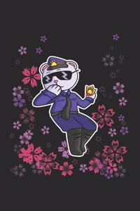 Funny Police Bear Notebook