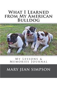 What I Learned from My American Bulldog