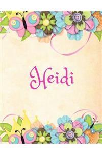 Heidi: Personalized Name Journal Composition Notebook