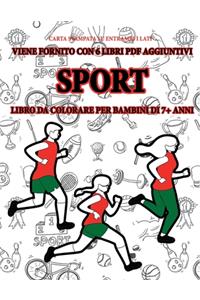 Libro da colorare per bambini di 7+ anni (Sport)