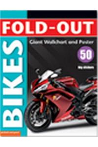 Fold-Out Bikes: Giant Wall Chart and Poster Plus 50 Big Stickers