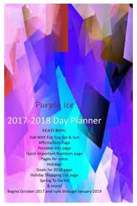 Purple Ice 2017-2018 Day Planner