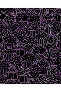 Journal Notebook Cupcakes Pattern 5