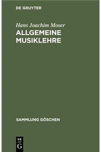 Allgemeine Musiklehre
